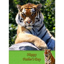 Tiger Father's Day Card