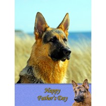 German Shepherd Father's Day Card