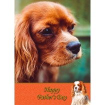 Cavalier King Charles Spaniel Father's Day Card