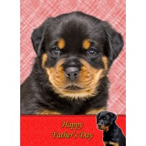 Rottweiler Father's Day Card