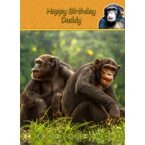 Personalised Chimpanzee Card