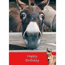 Donkey Birthday Card