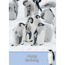 Penguin Birthday Card