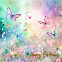Pastel Butterfly Watercolour Birthday Card 8