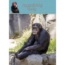 Personalised Chimpanzee Card