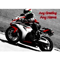 Personalised Motorbike Card