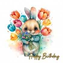 Bunny Rabbit Watercolour Birthday Card 9