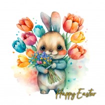 Bunny Rabbit Watercolour Easter Card 9