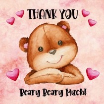 Thank You Greeting Card (Heart)