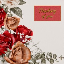 Thinking of You Greeting Card (Red)