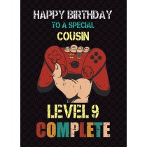 Cousin 10th Birthday Card (Gamer, Design 3)
