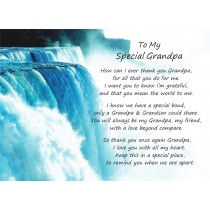 Poem Verse Greeting Card (Special Grandpa, from Grandson)