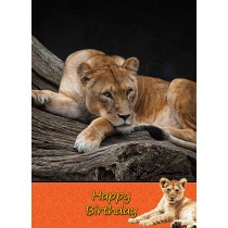 Lion Birthday Card