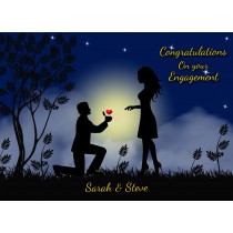 Personalised Engagement Greeting Card