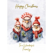 Christmas Card For Family (Eagle)