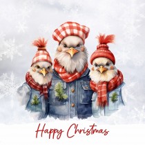 Christmas Animals Square Card (Eagle)