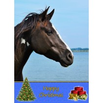 Horse christmas card