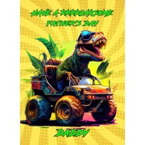 Dinosaur Funny Fathers Day Card for Daddy