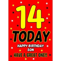 14 Today Birthday Card (Son)