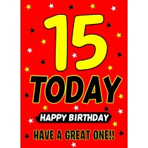 15 Today Birthday Card
