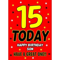 15 Today Birthday Card (Son)