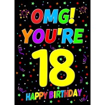 18th Birthday Card (OMG)