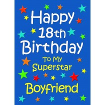 Boyfriend 18th Birthday Card (Blue)