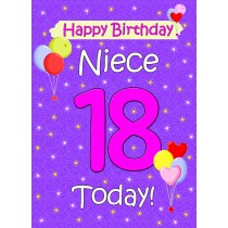Niece 18th Birthday Card (Lilac)