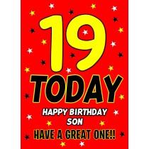 19 Today Birthday Card (Son)