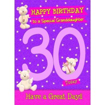 30 Today Birthday Card (Granddaughter)