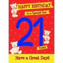 21 Today Birthday Card (Son)