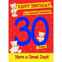 30 Today Birthday Card (Grandson)