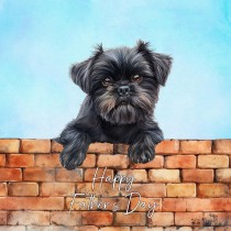 Affen Pinscher Dog Art Square Fathers Day Card