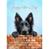 Belgian Shepherd Dog Art Fathers Day Card