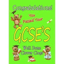 Congratulations on Passing Your GCSE Exams Card (Green)