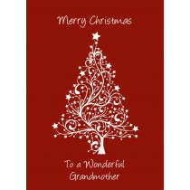 Christmas Card For Grandmother (White Tree)