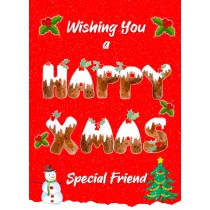 Happy Xmas Christmas Card For Special Friend