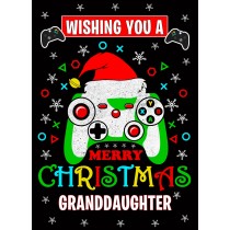 Gamer Christmas Card For Granddaughter
