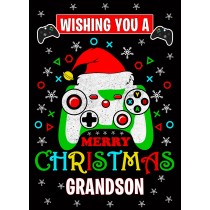 Gamer Christmas Card For Grandson