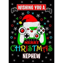 Gamer Christmas Card For Nephew
