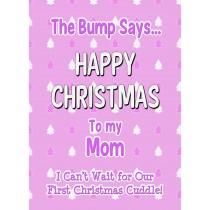 From The Bump Pregnancy Christmas Card (Mom, Pink)