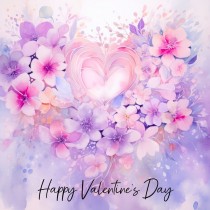 Valentines Day Square Greeting Card (Design 9)