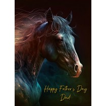 Gothic Horse Fathers Day Card for Dad