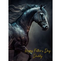 Gothic Horse Fathers Day Card for Daddy
