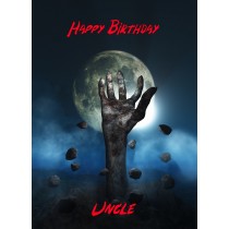 Zombie Birthday Card for Uncle