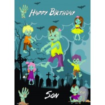 Zombie Birthday Card for Son