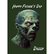 Zombie Fathers Day Card for Daddy