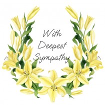 With Deepest Sympathy Card (White)