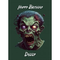 Zombie Birthday Card for Daddy