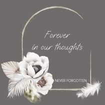Forever in our Thoughts Sympathy Card